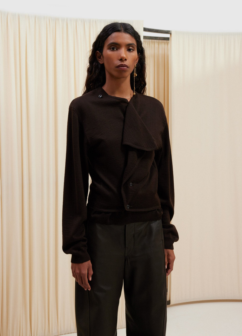 Lemaire TROMPE L’OEIL CARDIGAN JUMPER outlook