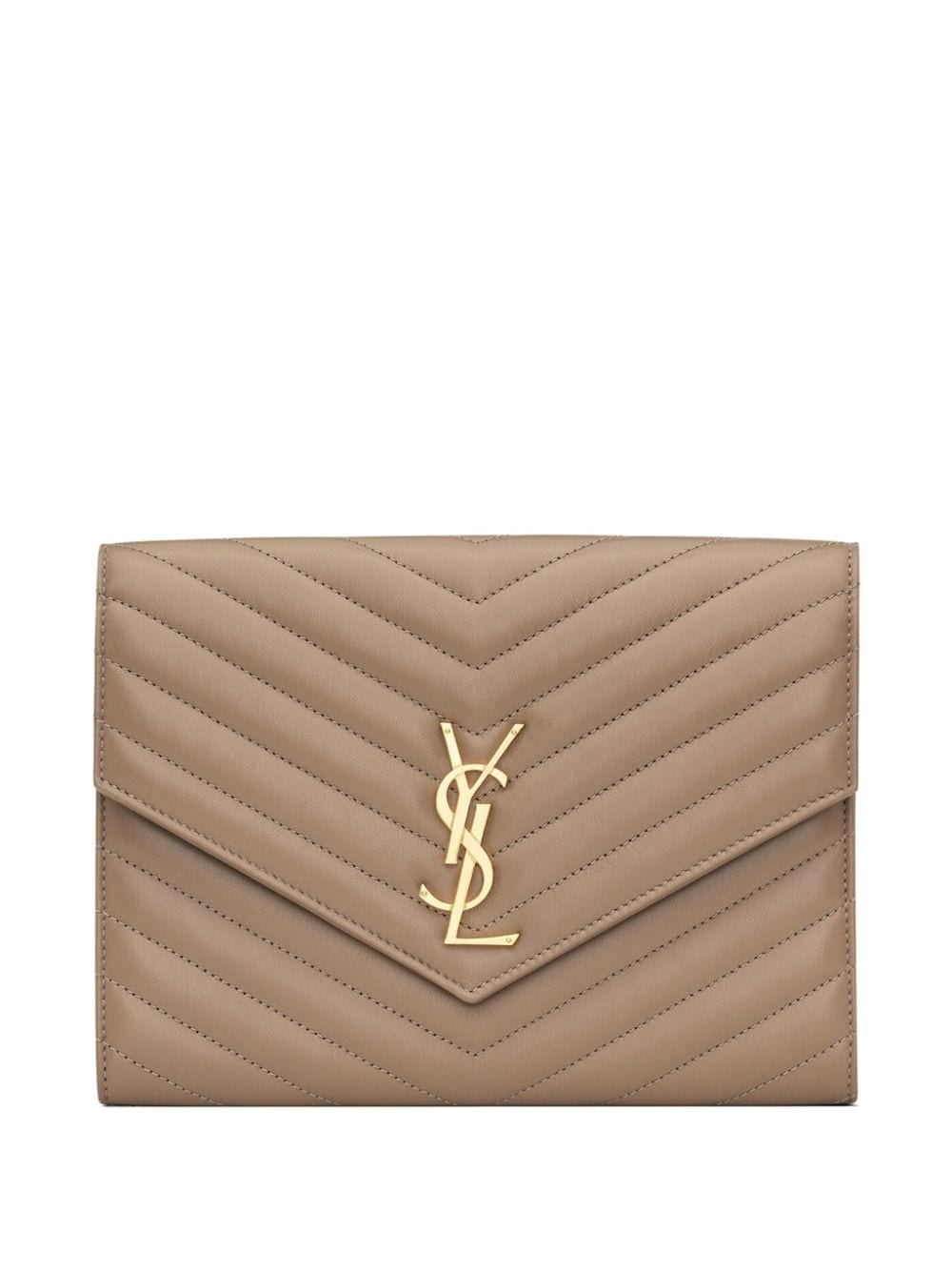 Cassandre quilted clutch bag - 1