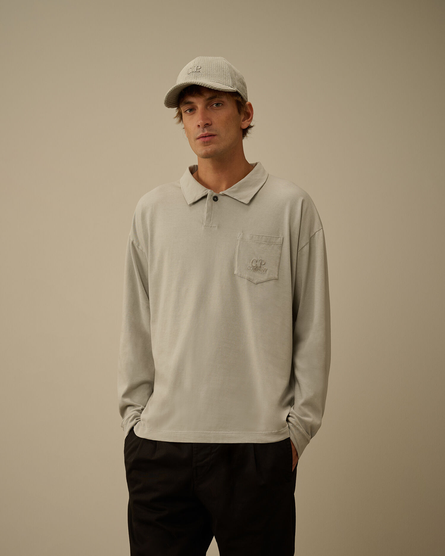 20/1 Jersey Long Sleeve Boxy Polo - 3