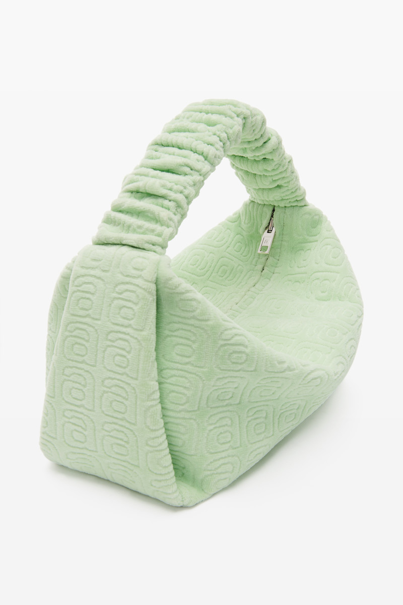 Alexander Wang SCRUNCHIE SMALL BAG IN JACQUARD VELOUR outlook