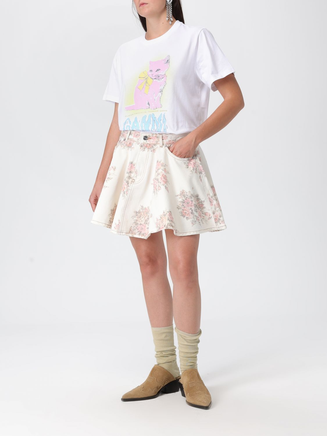 Skirt woman Ganni - 2
