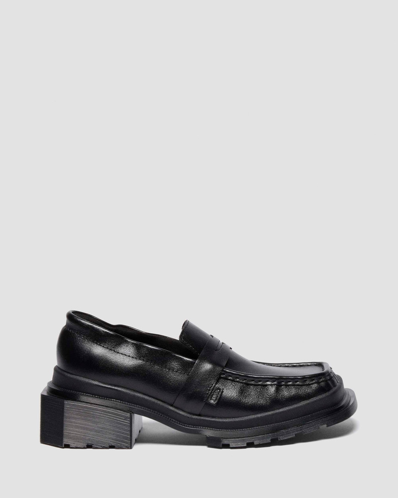 MAYBOLE LOAFER Square Toe Ruched Leather Loafers - 1