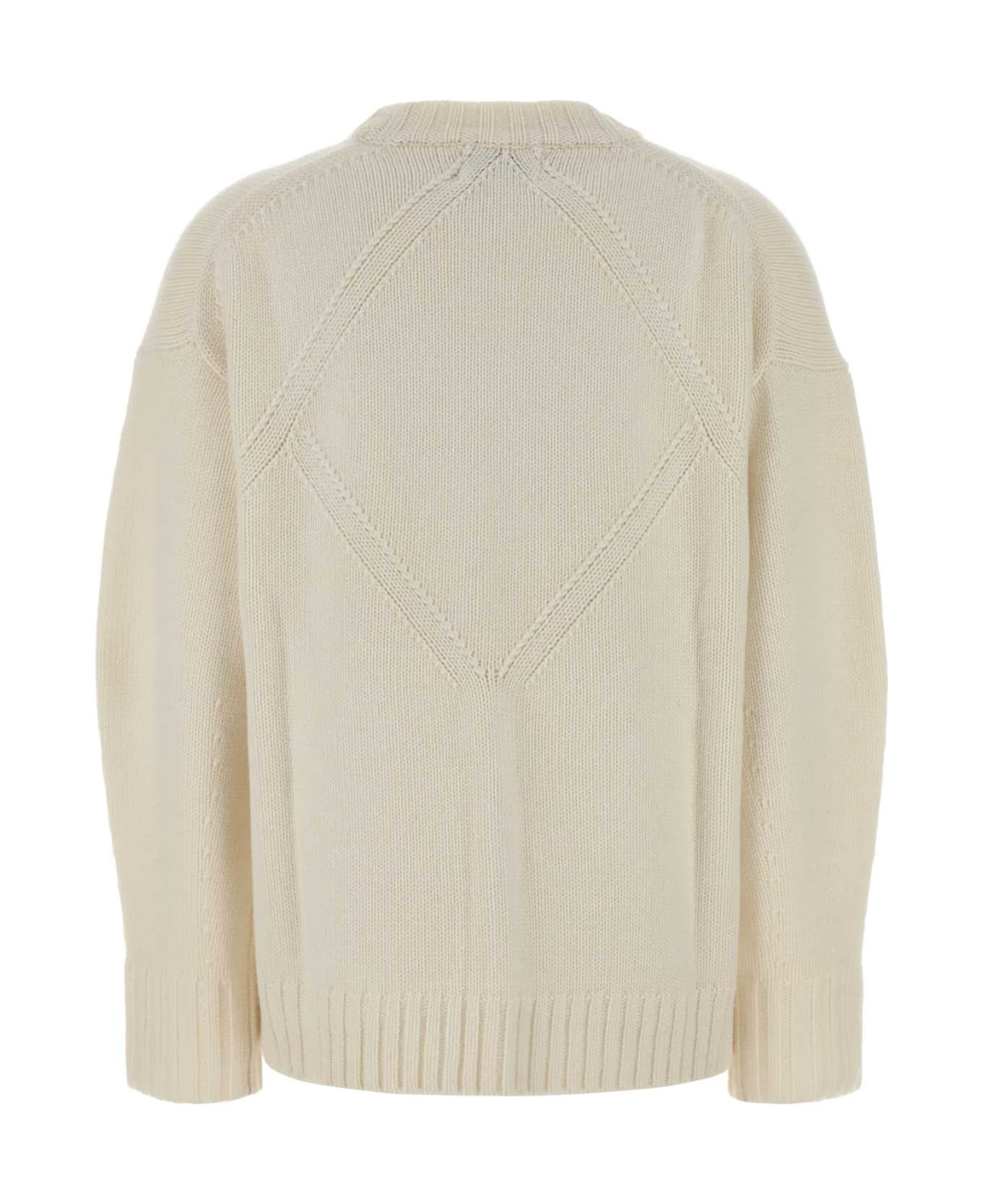 Ivory Cashmere Tino Oversize Sweater - 2