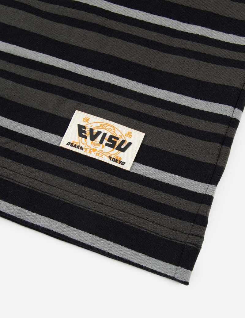 BADGES AND BRUSHSTROKE DAICOCK PRINT LOOSE FIT T-SHIRT 10