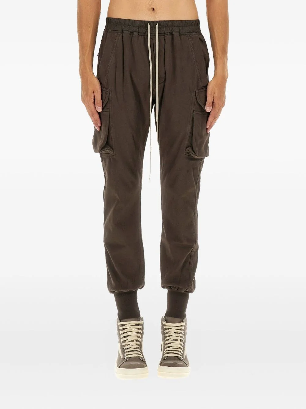 drawstring cargo pants - 1
