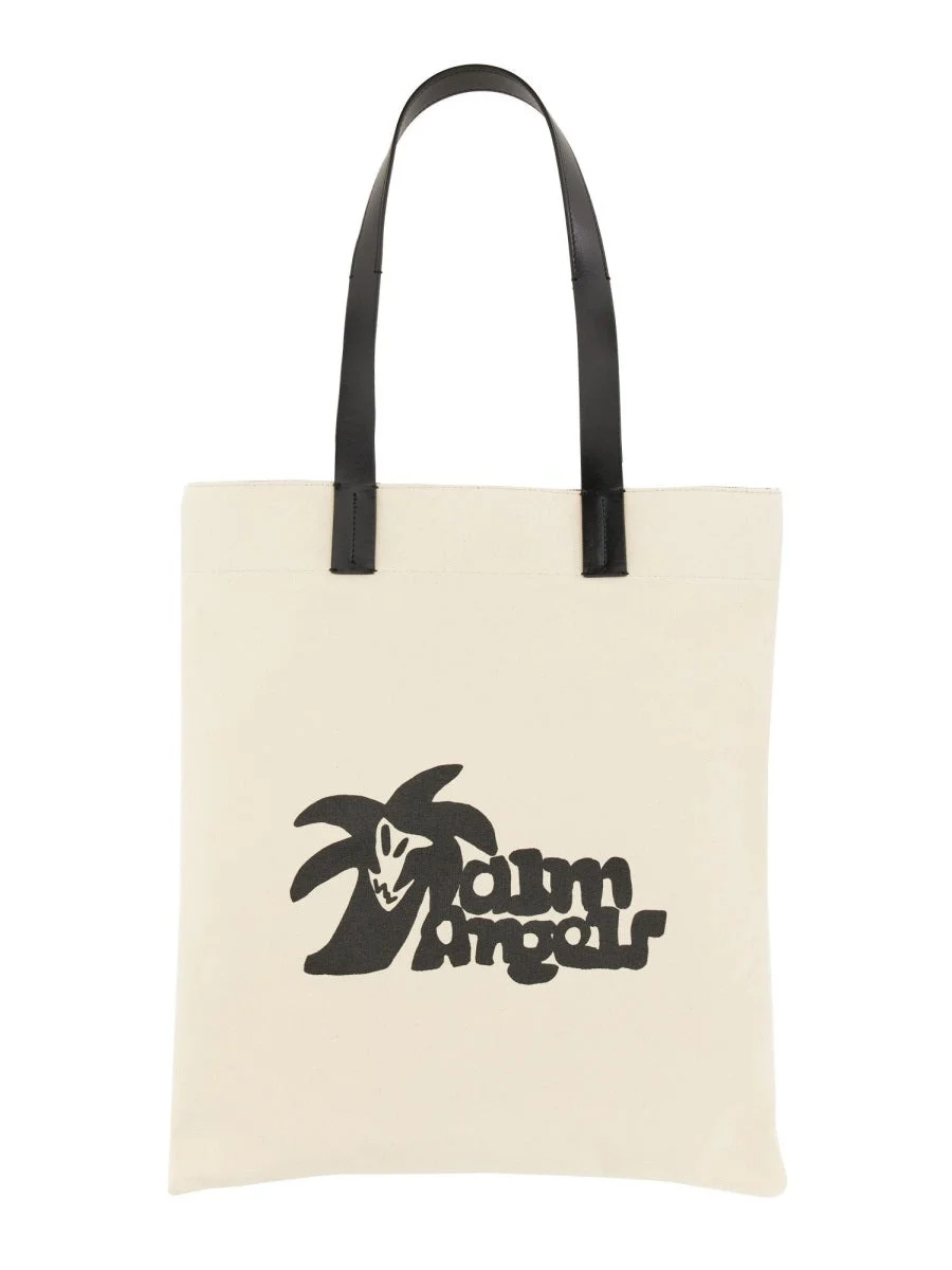 Palm Angels Men Cotton Canvas Shopping Bag - 1
