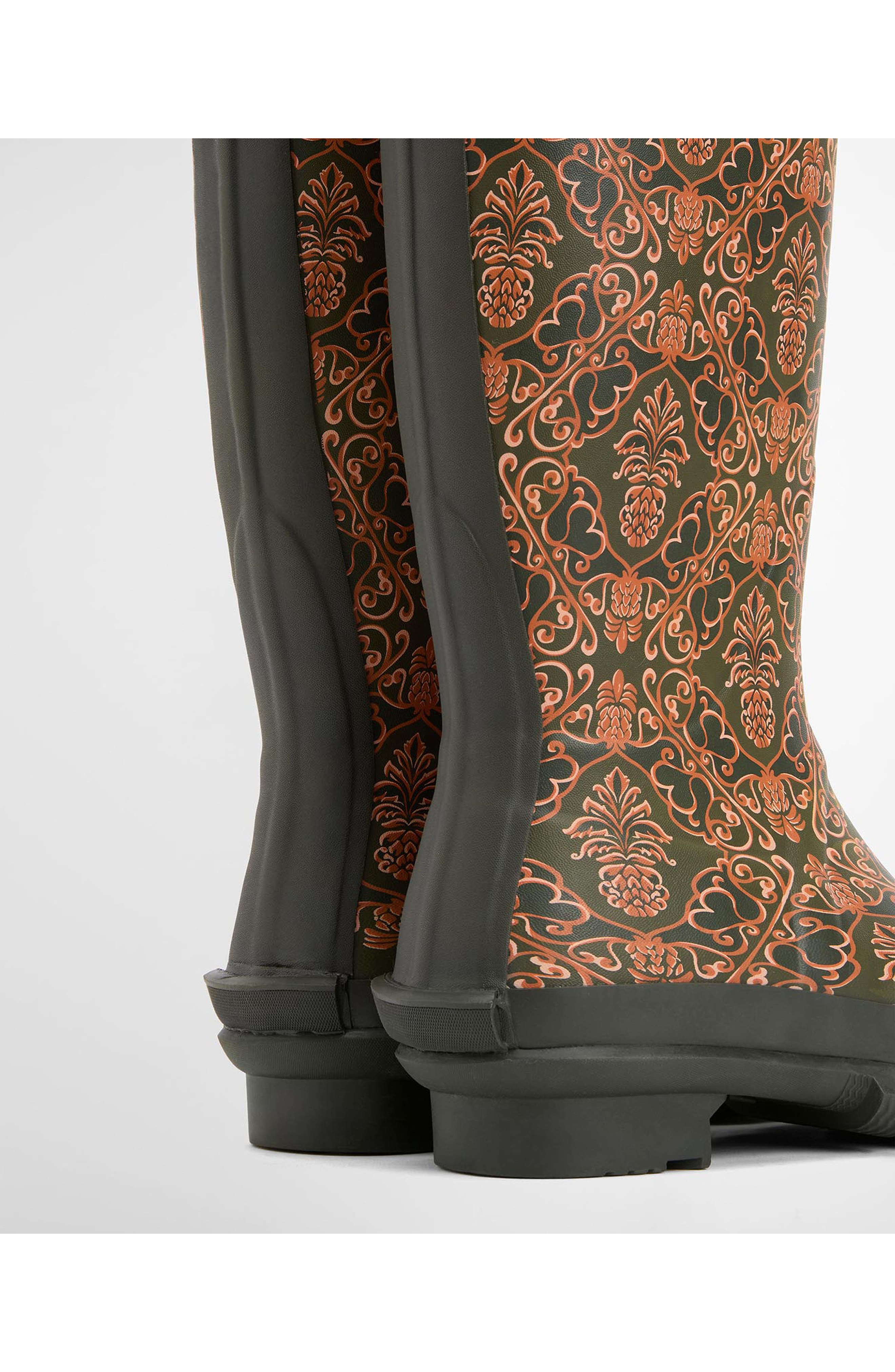 Barbour Pineapple Print Cami Wellington Boot at Nordstrom - 7