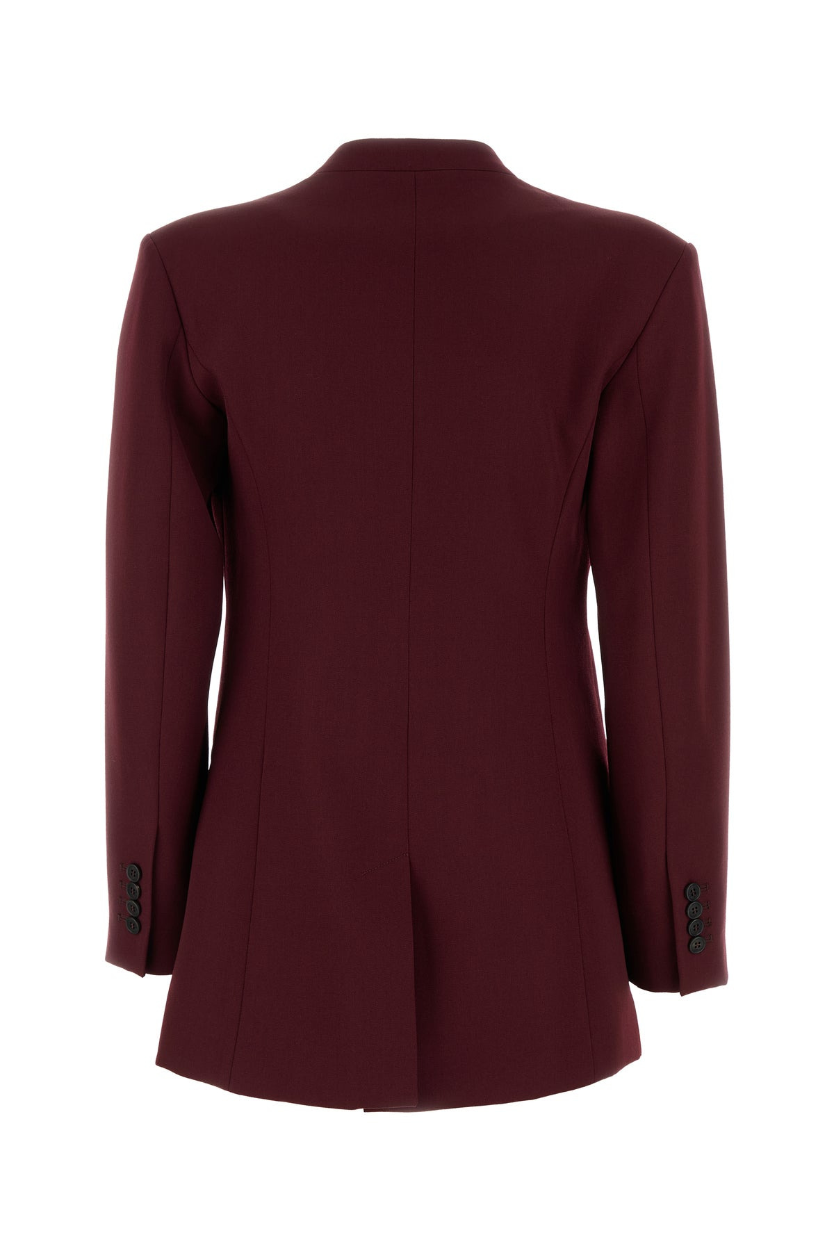 Plum gabardine blazer - 2