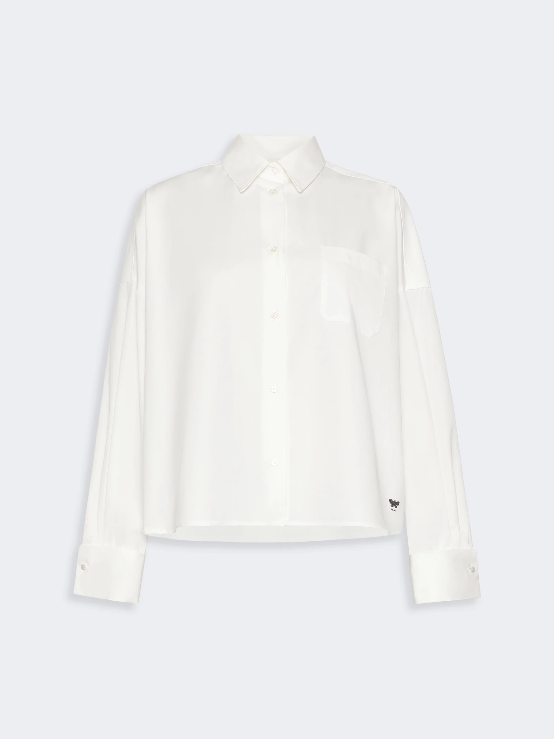 OVATTA Cotton poplin shirt - WHITE - 1
