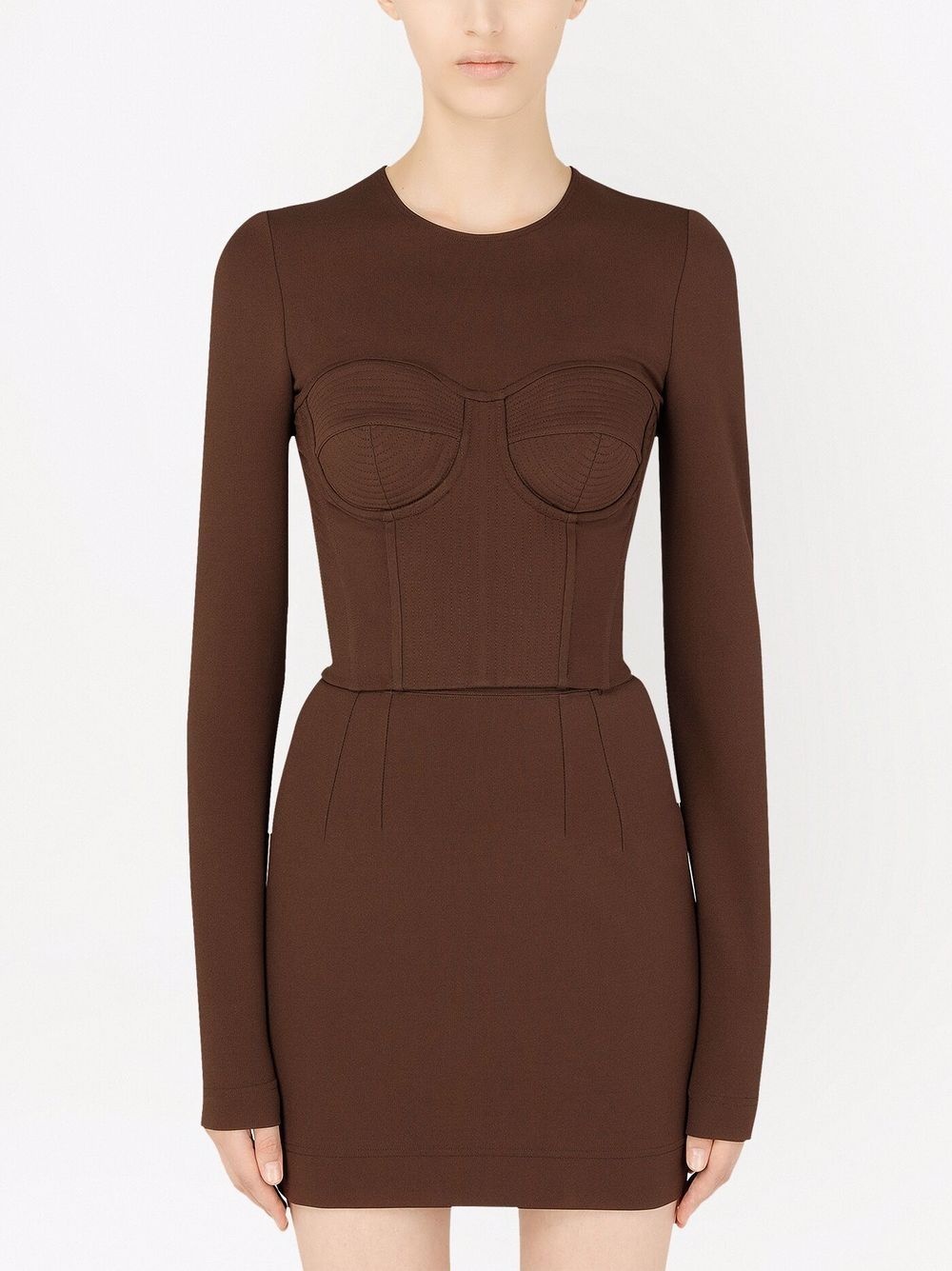 long-sleeved corset-top - 3