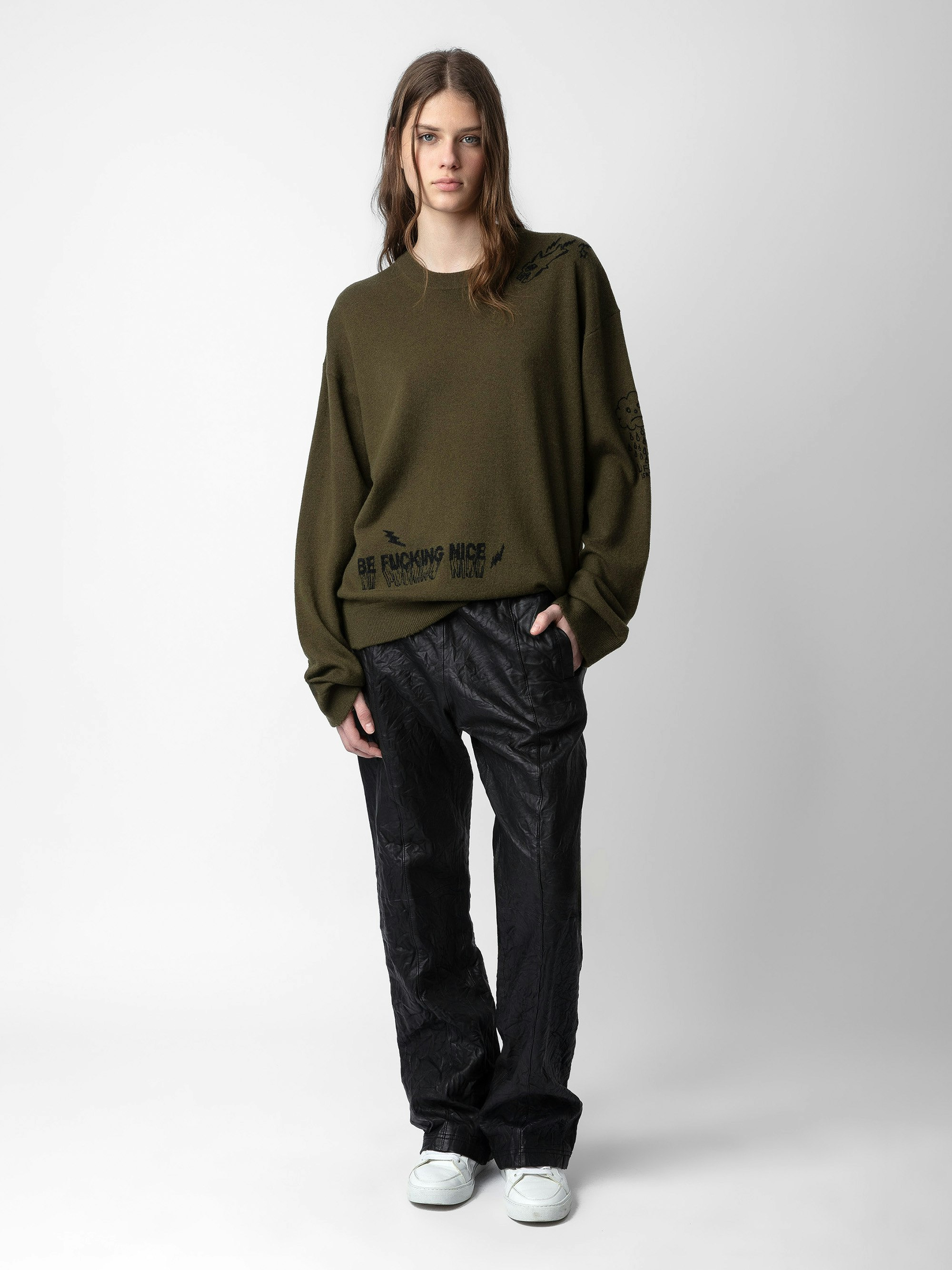 Pacha Crinkled Leather Pants - 8
