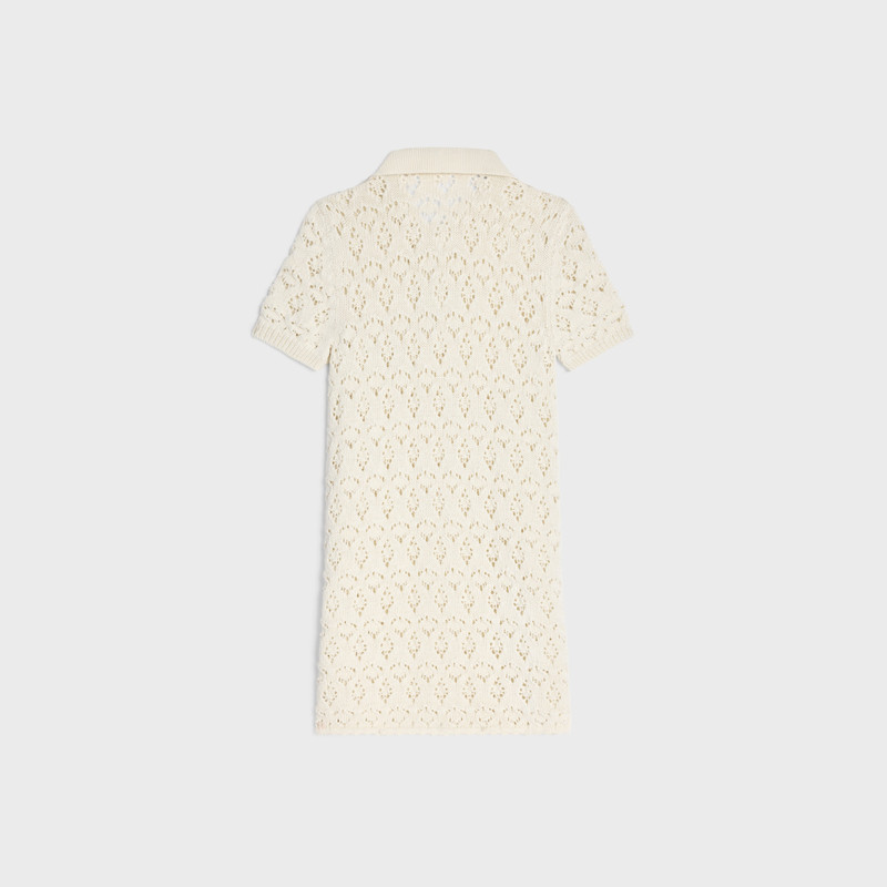 CELINE mini dress IN cotton pointelle outlook