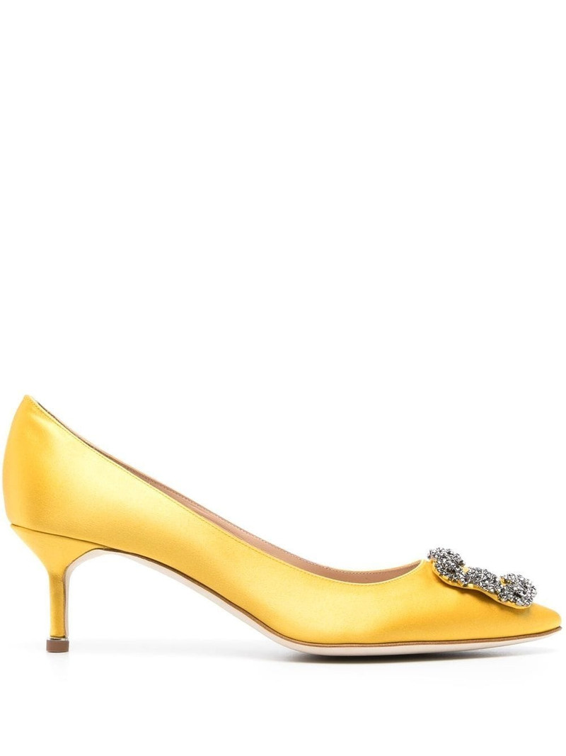 50mm Hangisi crystal buckle pumps 1