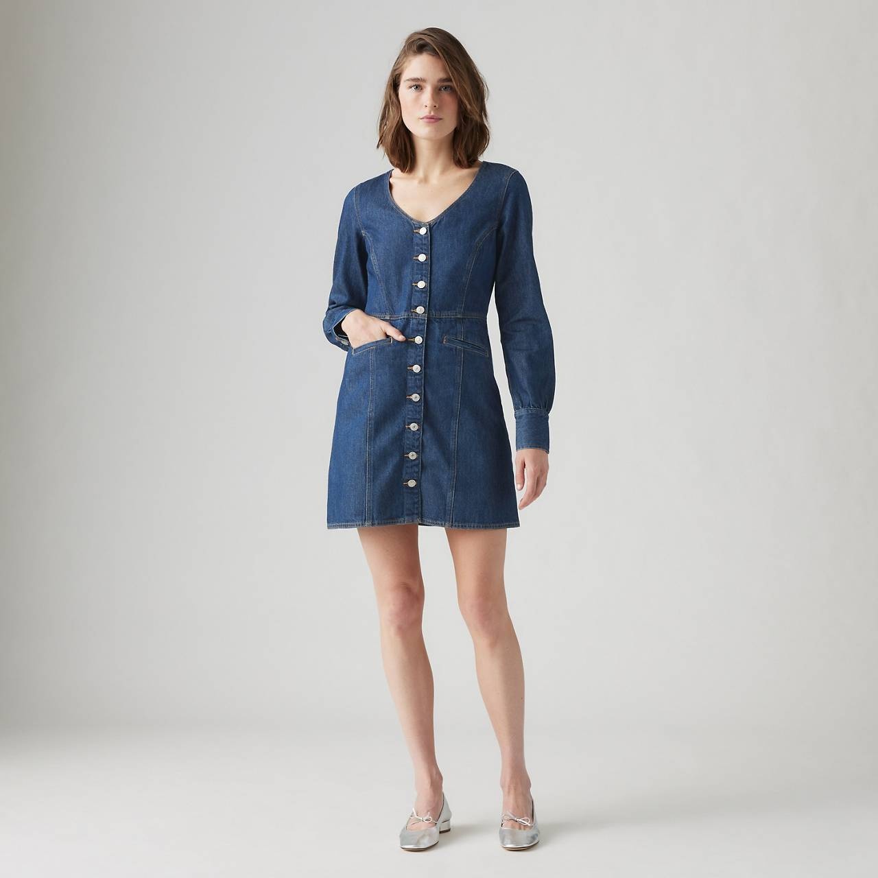 MONROE DENIM DRESS - 2