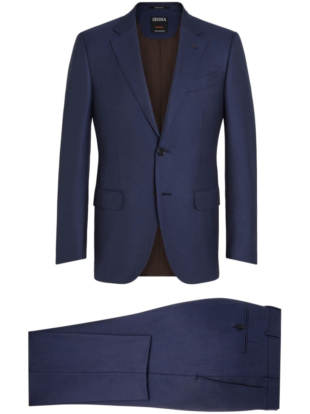 Oasi single-breasted cashmere suit - 1