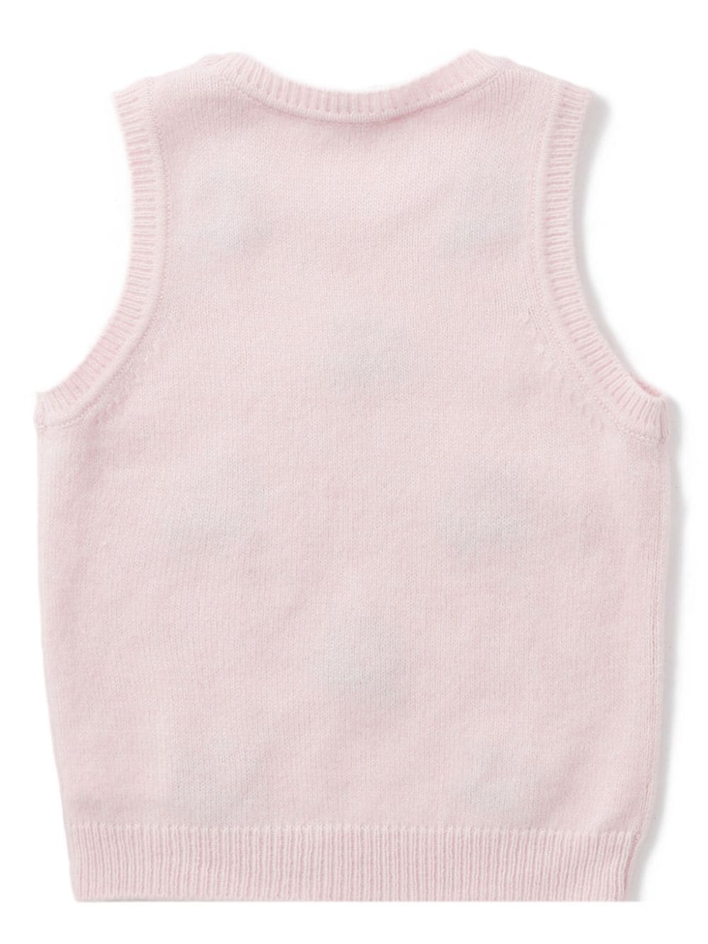 floral-appliqué vest - 6