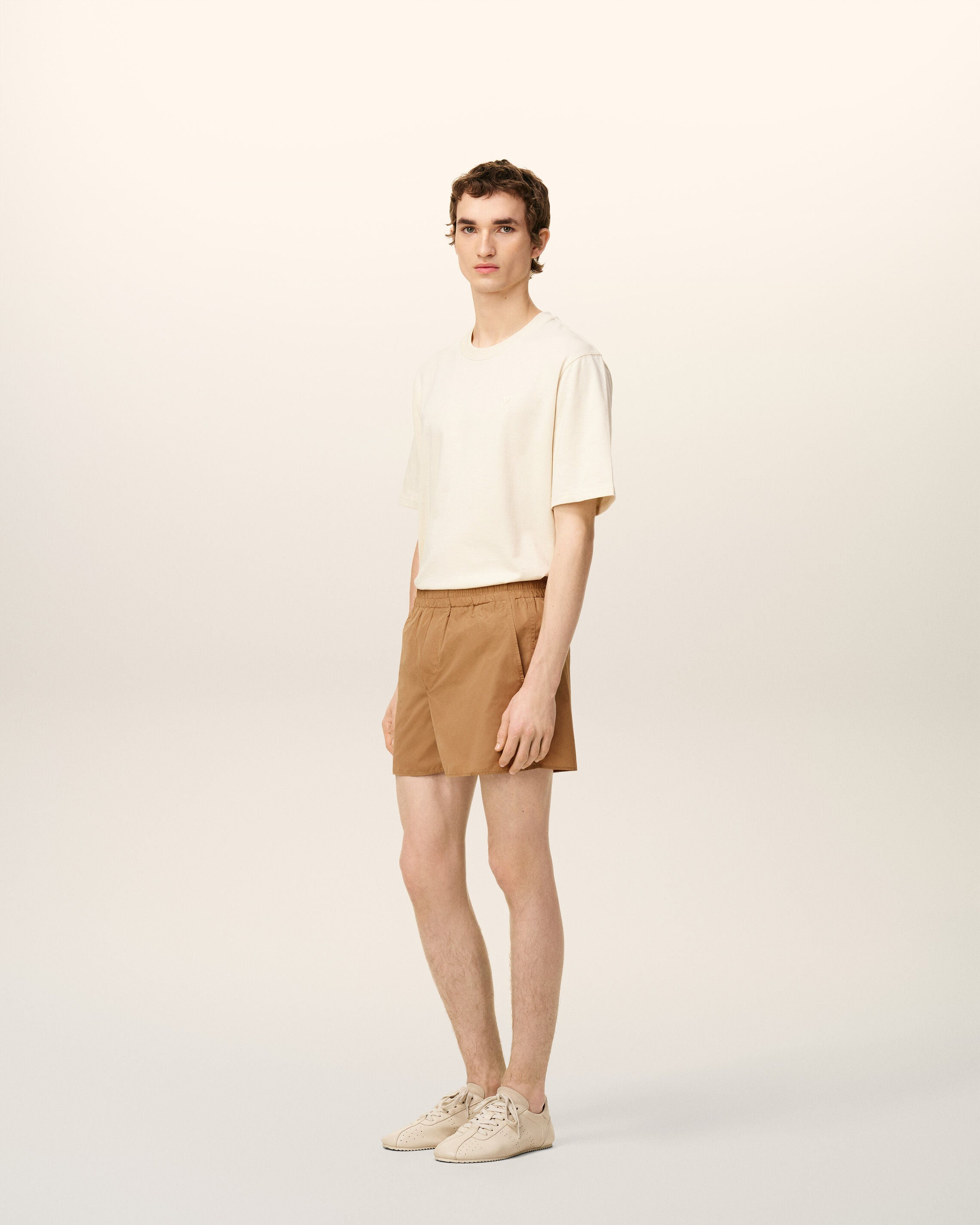 BROWN TAFFETAS SHORT - 6