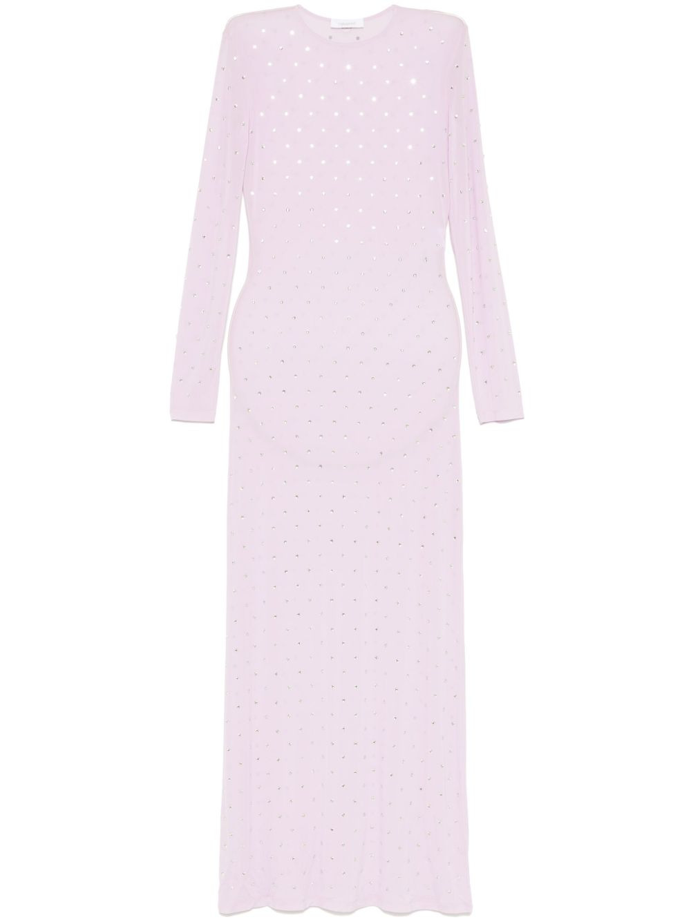 crystal-embellished gown - 1