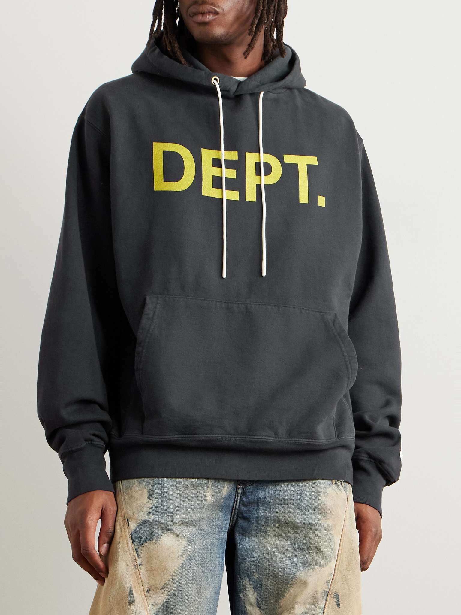 Logo-Print Cotton-Blend Jersey Hoodie - 3