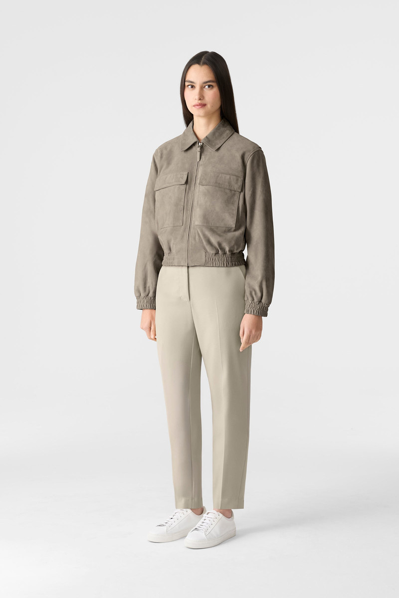 MACKAGE SENKA-SU Patch Pocket Suede Jacket outlook