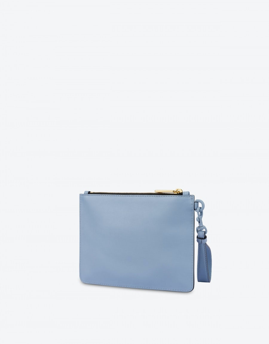 ANIMAL PATCHES CALFSKIN CLUTCH - 2