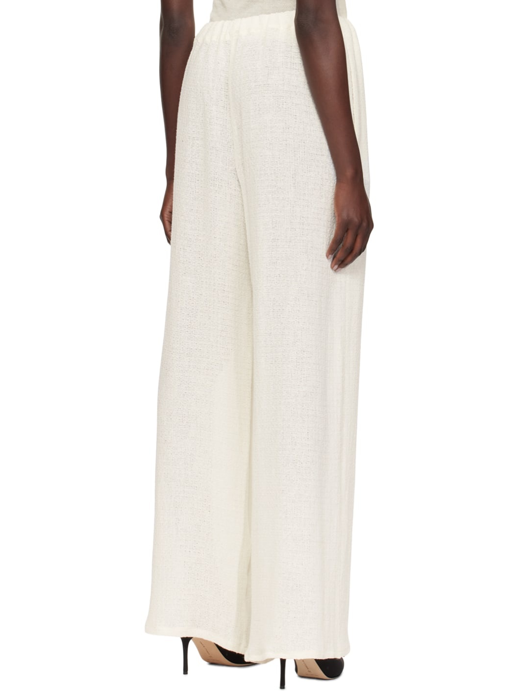 Off-White Elasticized Waistband Trousers - 3
