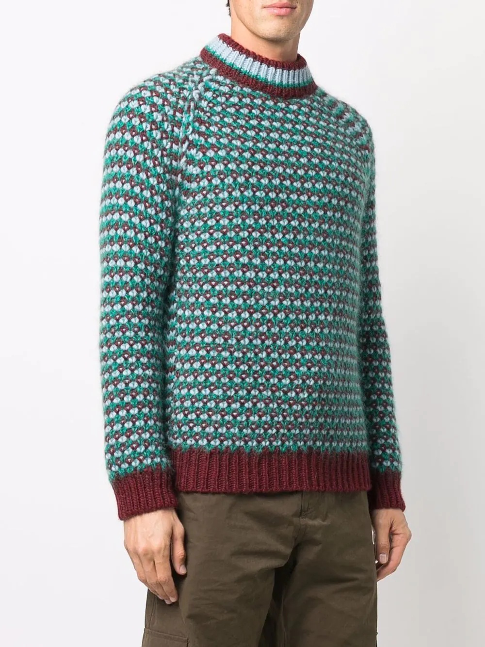 patterned-knit jumper - 3