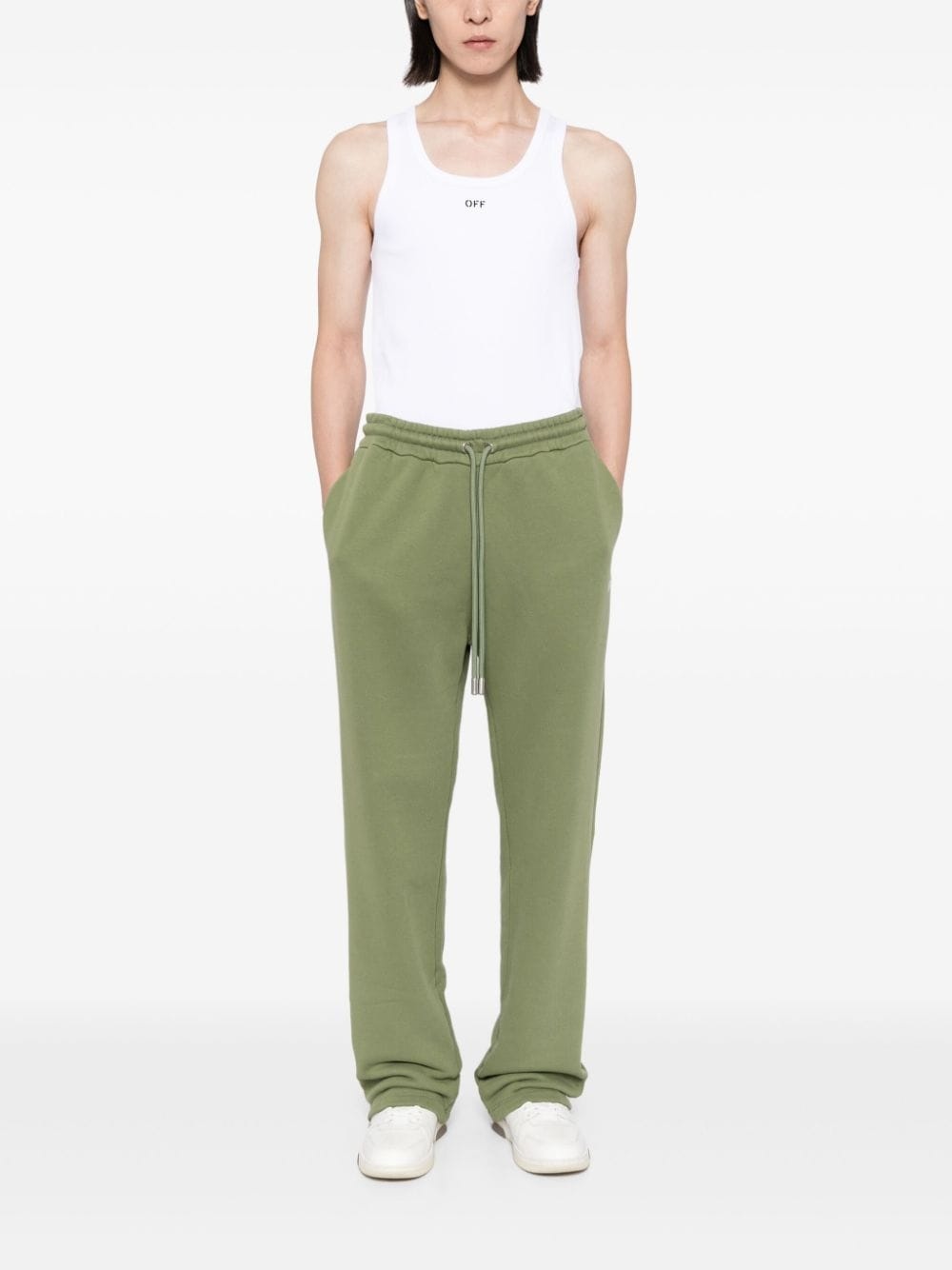 logo-embroidered track pants - 2