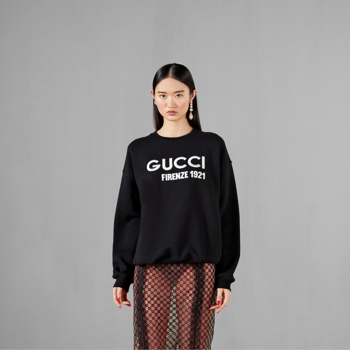 Cotton sweatshirt with embroidery - 5