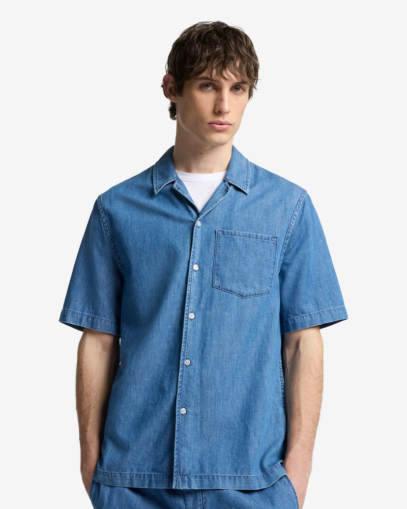 Leisure Denim Camp Shirt in Seabrook 4