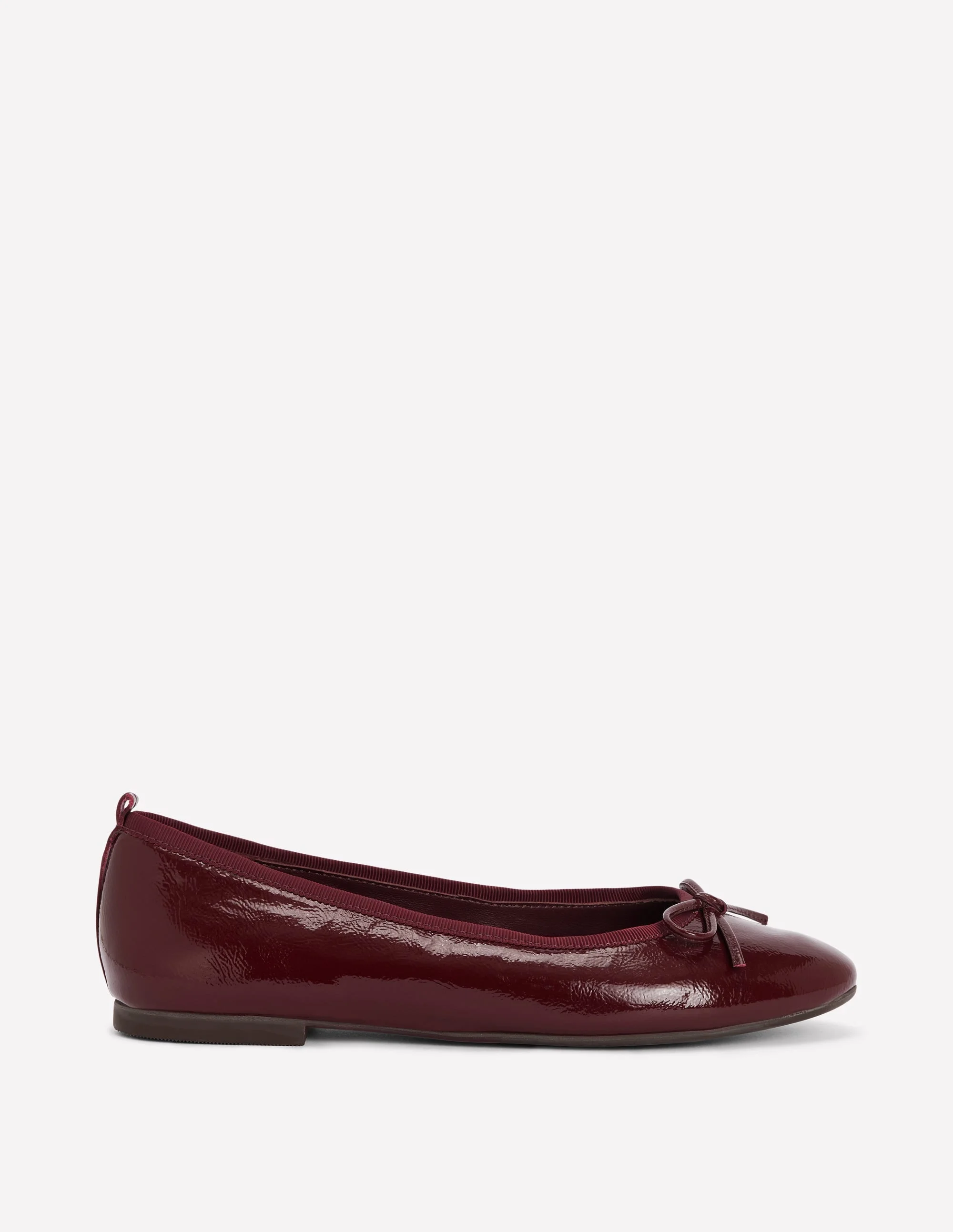 Patti Round Toe Ballet Flats-Oxblood - 1