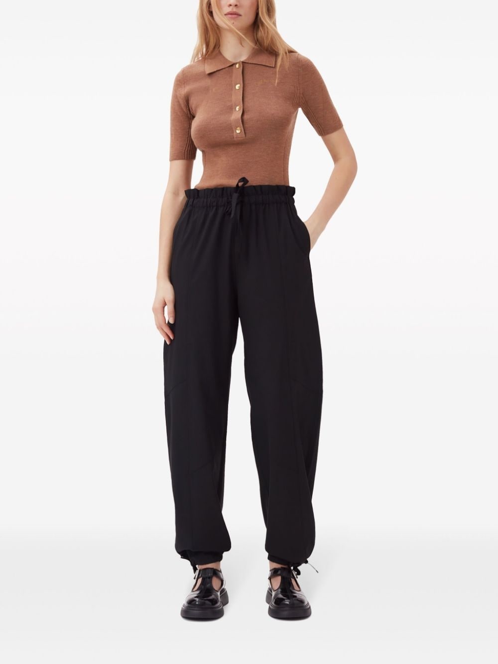 drawstring-waist trousers - 2