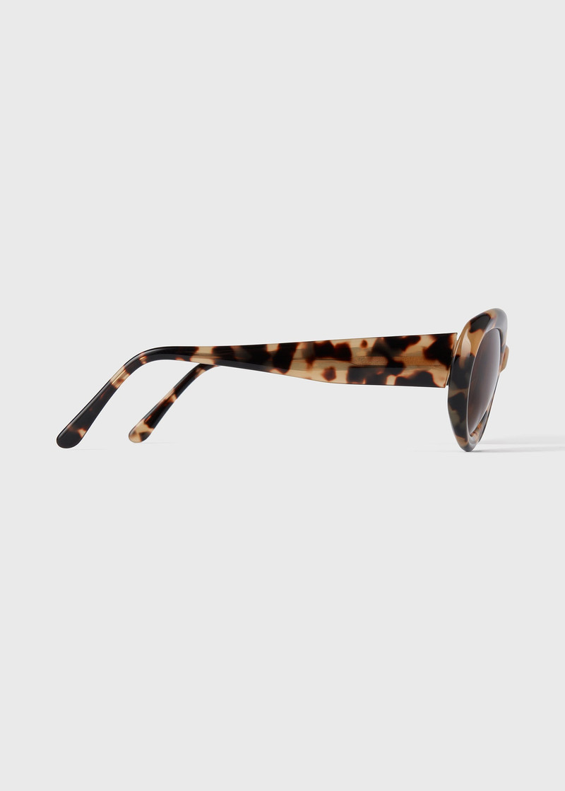 Oval sunglasses tortoise 4