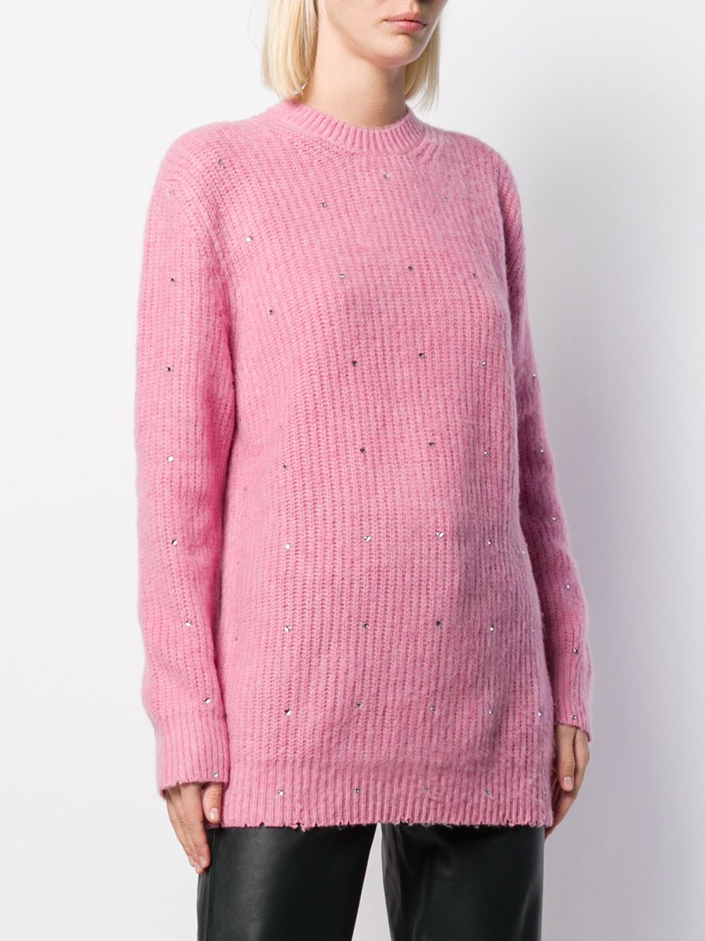 crystal-embellished jumper - 3