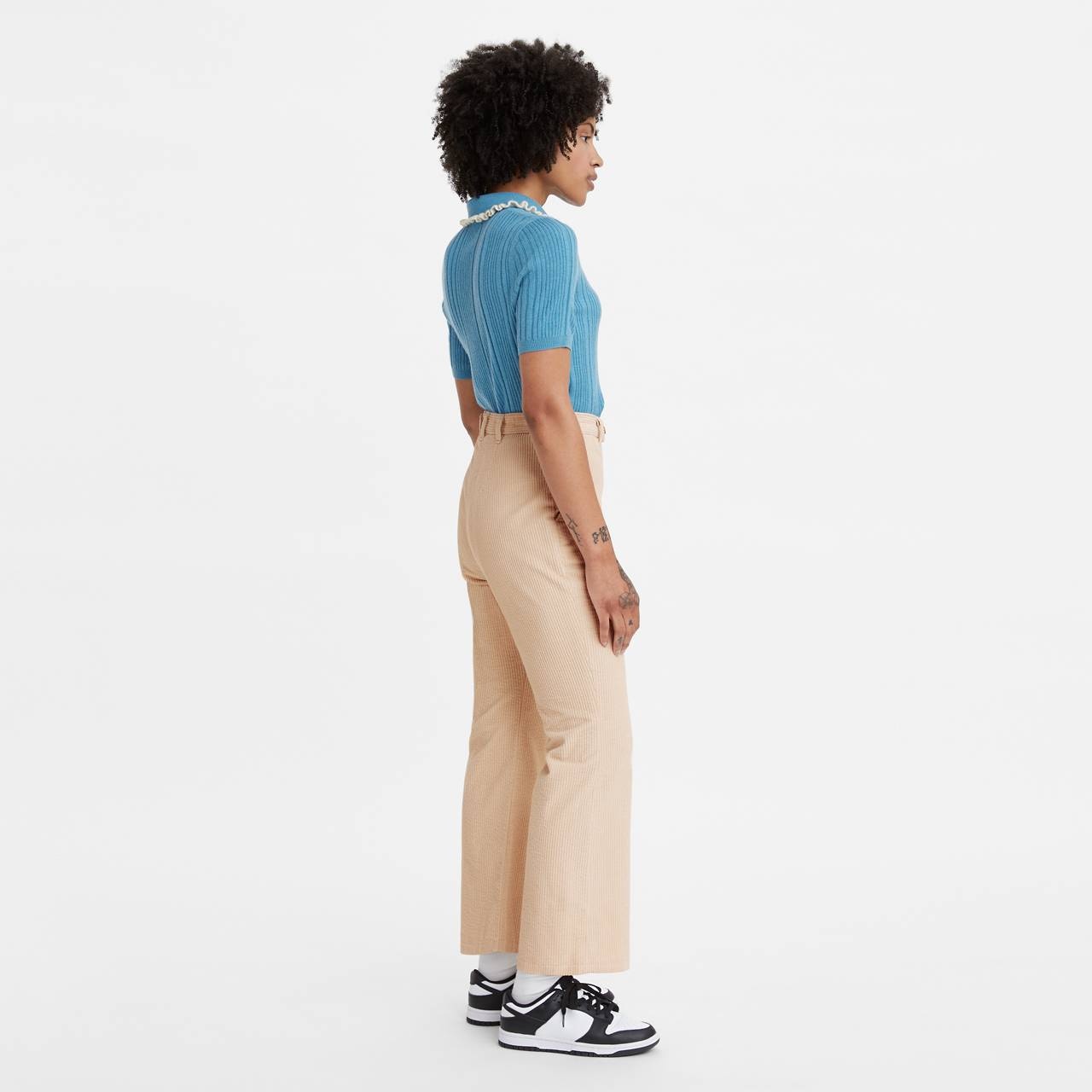 MATH CLUB FLARE CORDUROY WOMEN'S TROUSERS - 3