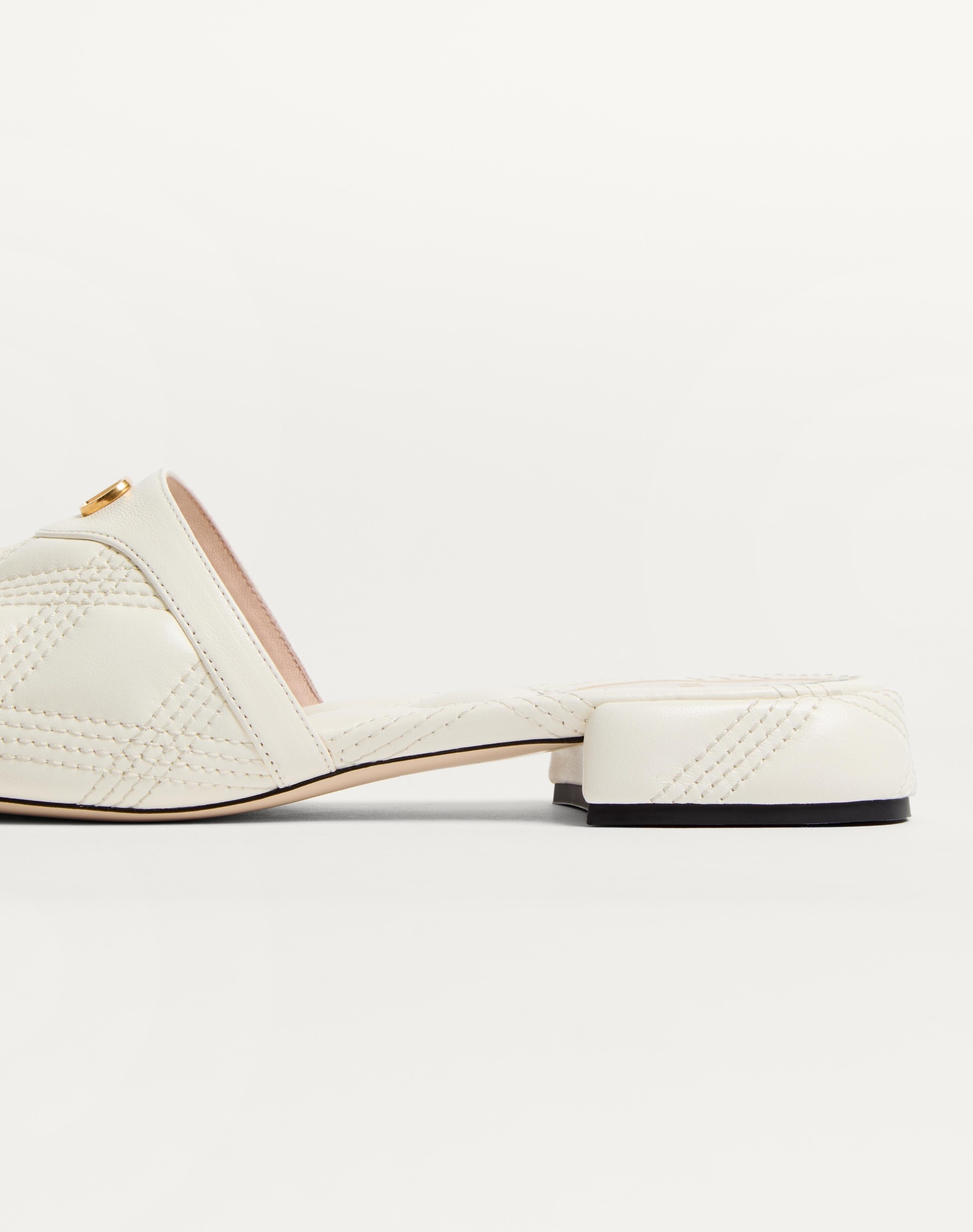QUILTIE 67 QUILTED NAPPA LEATHER SLIDE SANDAL 20MM - 7