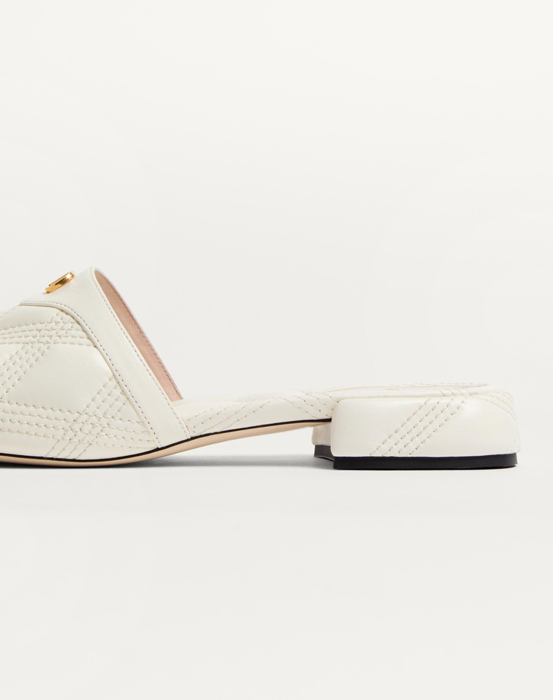 QUILTIE 67 QUILTED NAPPA LEATHER SLIDE SANDAL 20MM 7