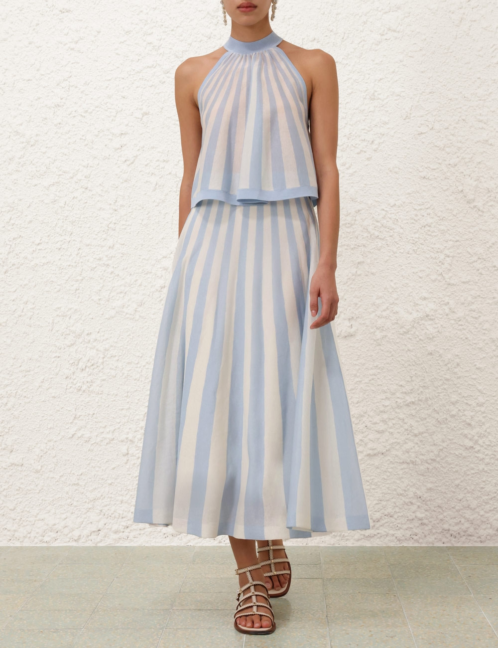 LUCKY CONTRAST STRIPE SKIRT - 2