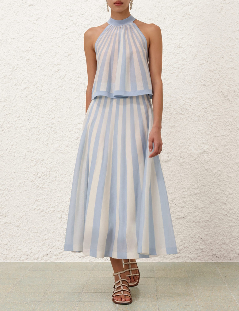 Zimmermann LUCKY CONTRAST STRIPE SKIRT outlook