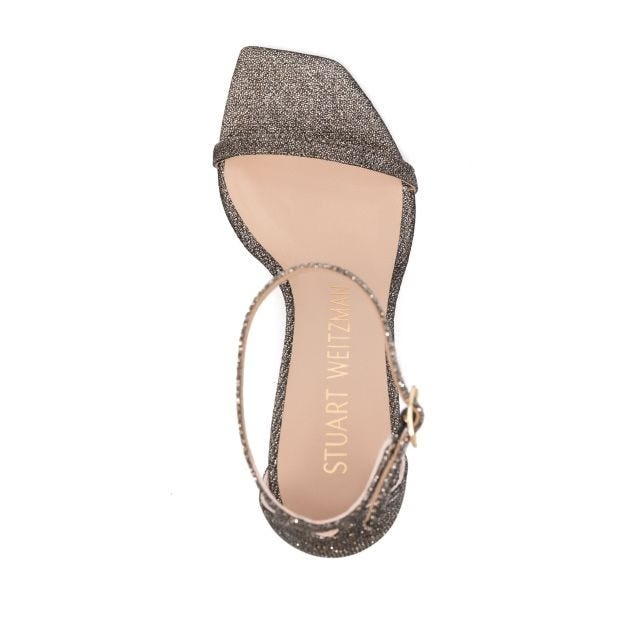 Nudistsong 110mm glitter sandals - 4