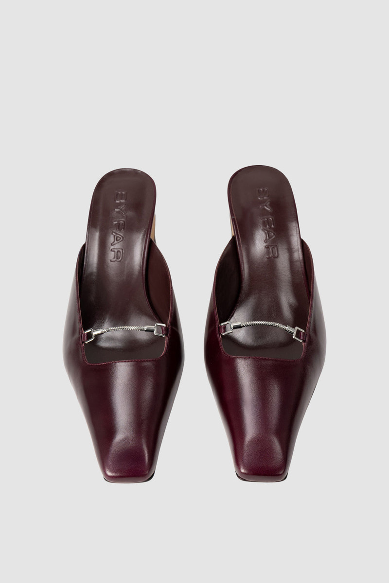 Leda Grape Calf Leather Mule 3