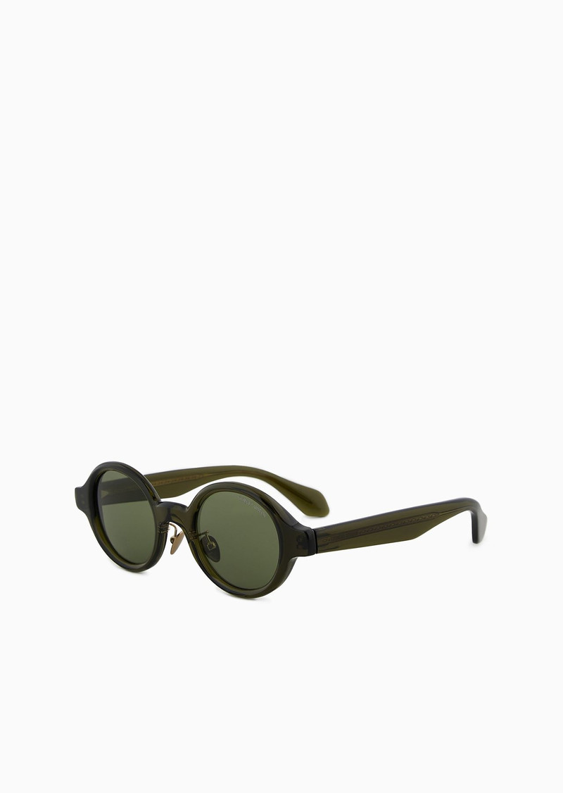 GIORGIO ARMANI Men’s oval sunglasses Limited Edition outlook