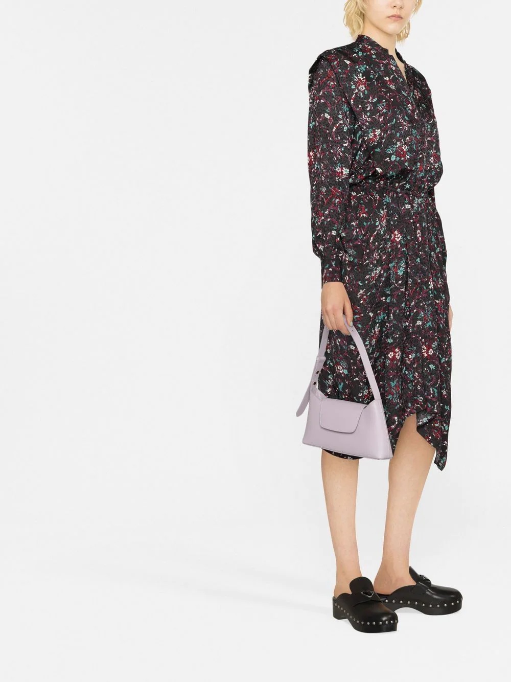 Okleya floral-print midi dress - 3
