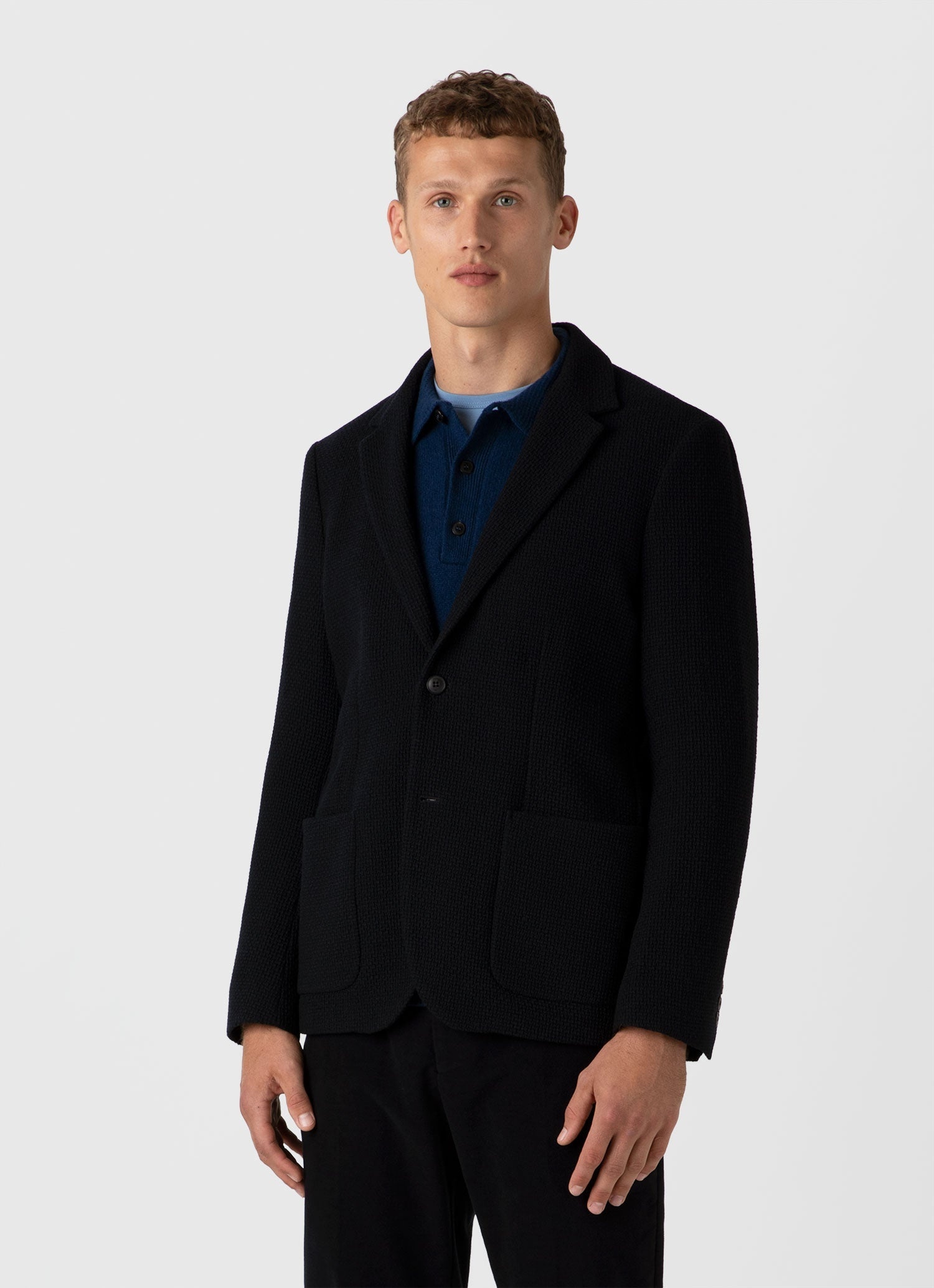 Heavy Wool Jersey Blazer - 2