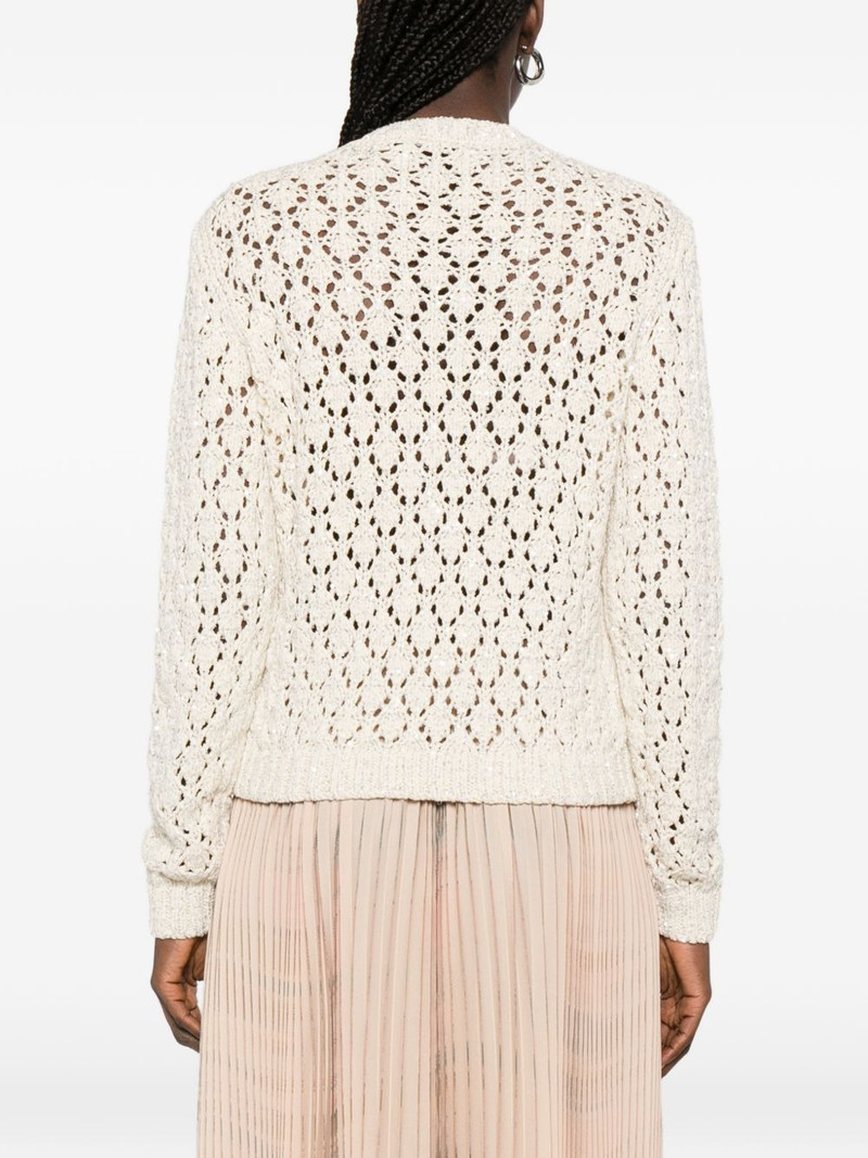 open-knit crew-neck sweater 4