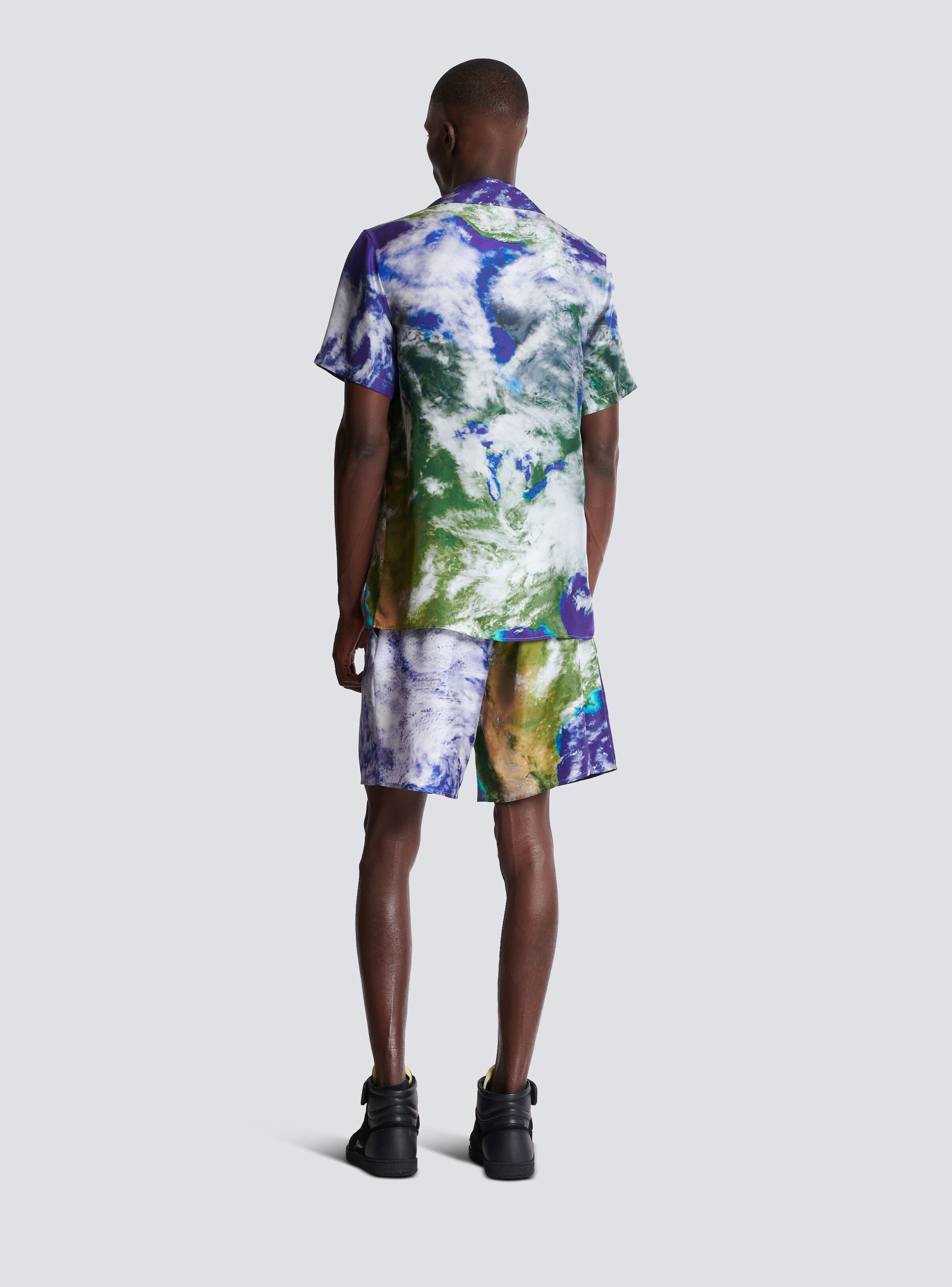 Pyjama shirt with Earth print - 4