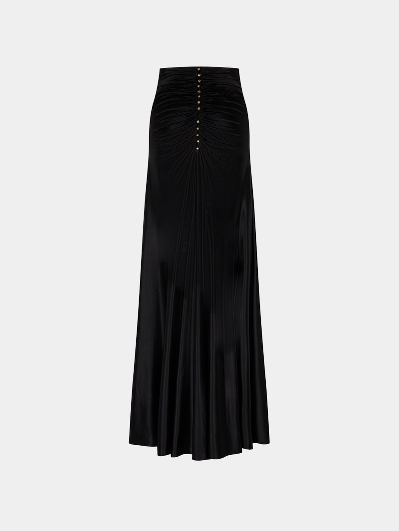 BLACK JERSEY LONG SKIRT 4