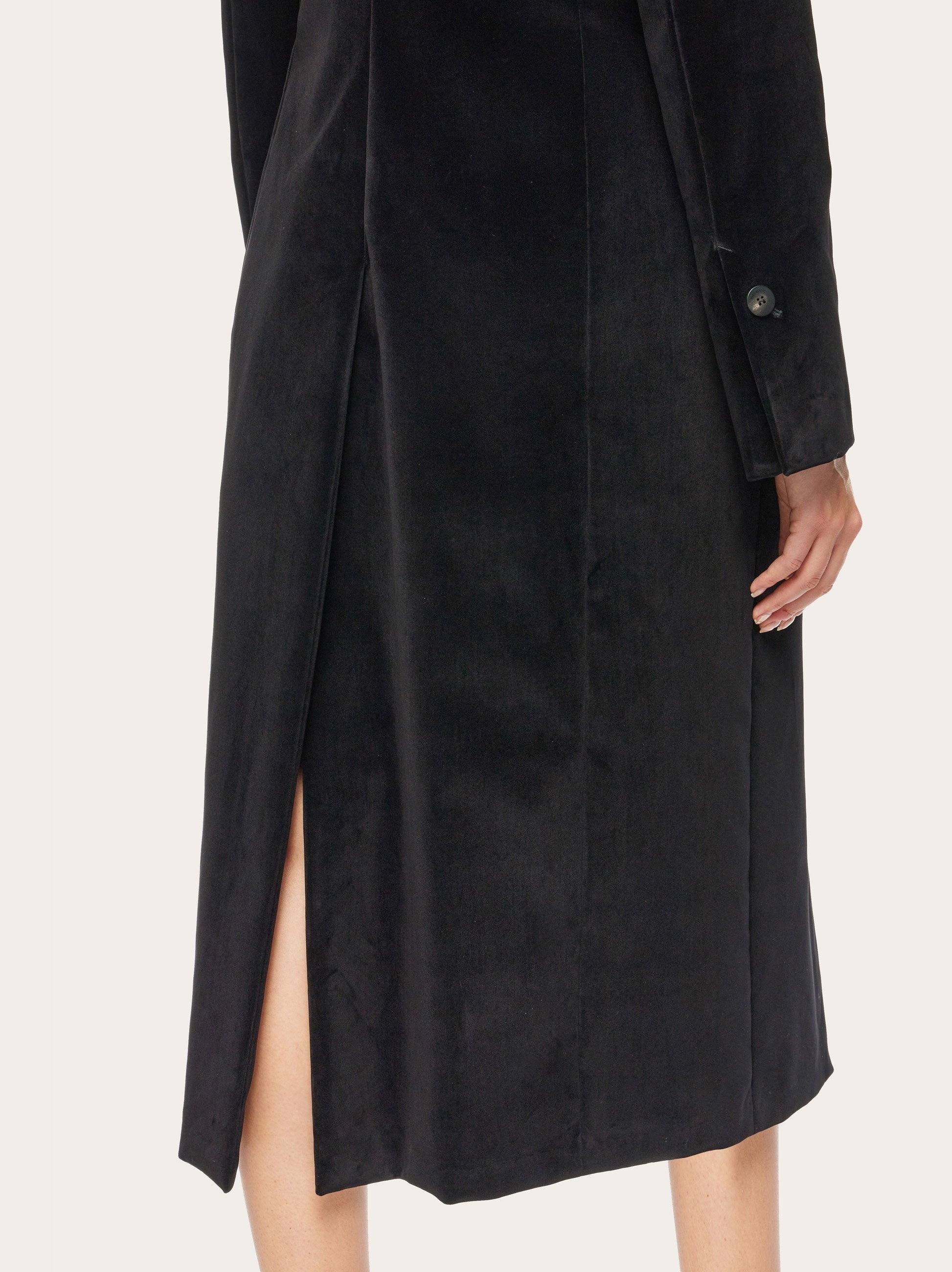 Flock velvet coat - 6