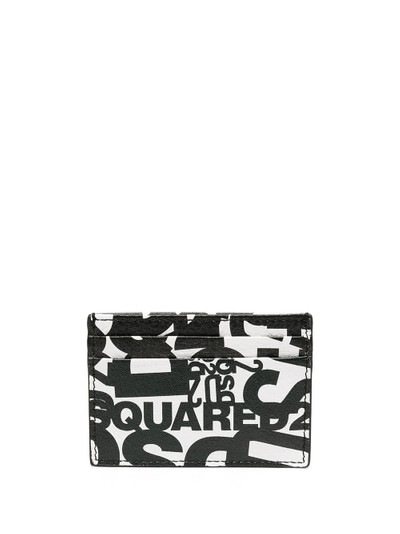 DSQUARED2 logo print cardholder outlook