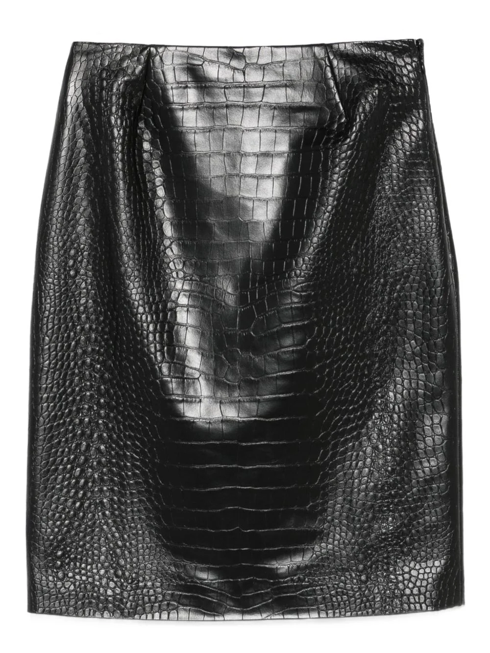 crocodile-effect skirt - 1